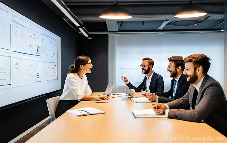 번역사 자격증으로 경력 전환 성공하기 - A professional, confident French female translator in her late 30s, dressed in a stylish business bl...