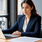 번역사 자격증 취득 후 연봉 상승 사례 - **Prompt for a Certified Professional Translator in France:**
    "A professional female translator ...